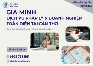 Dịch vụ thành lập công ty trọn gói tại Cần Thơ